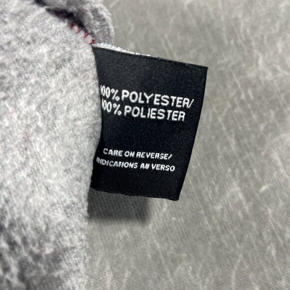 Starter Alabama Crimson Tide Men’s Large Red Gray Full Zip Fleece Jacket - Picture 7 of 9